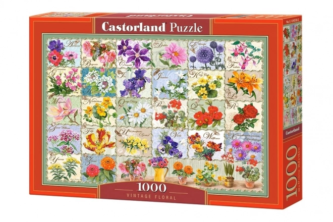 Vintage Flowers 1000 Piece Puzzle