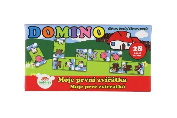 Domino My First Animals Wooden Game