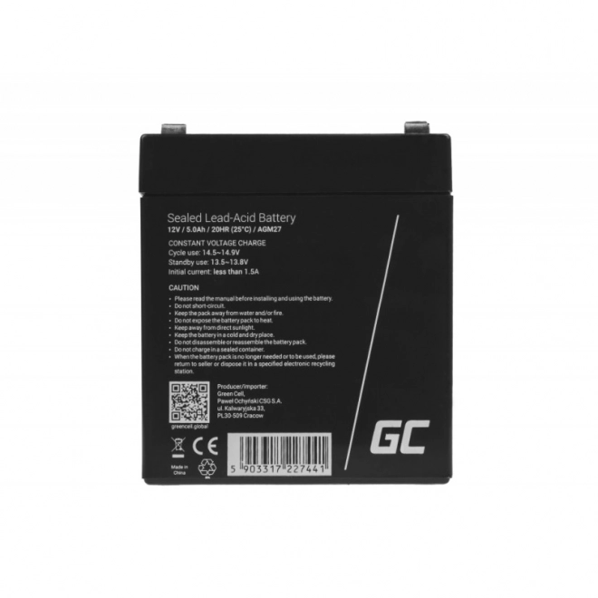 12V 5Ah AGM Battery