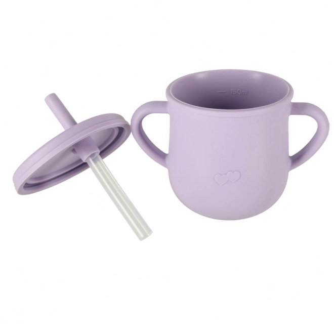 Silicone Dinnerware Set For Infants And Toddlers - Purple