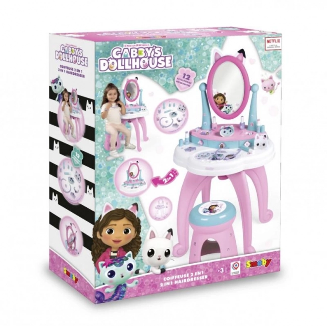 Gabby's Dollhouse Vanity Set with Stool