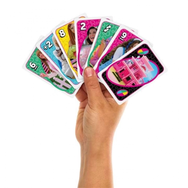 Uno Card Game with Barbie Movie Theme