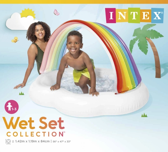 Inflatable Kid's Pool with Canopy