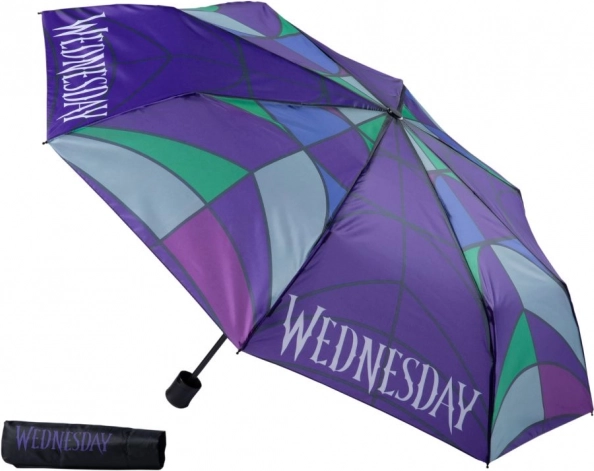 Folding Umbrella with Wednesday Theme