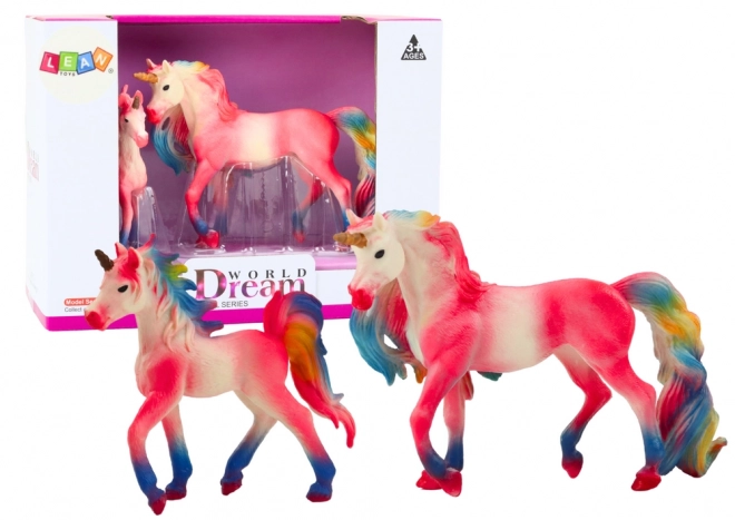 Pink Unicorn Collectible Figurines Set