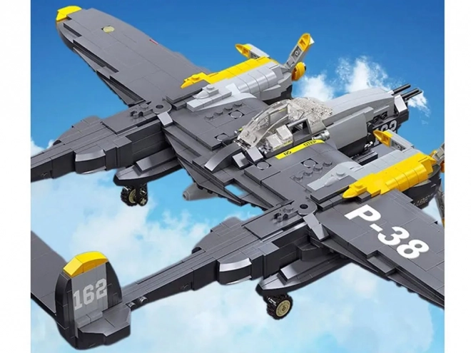 Technical Building Blocks Set: P-38 Fighter Plane