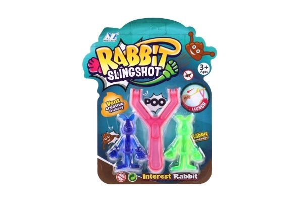 Animal Slingshot Toy Set - Silicone Pair in Two Colors