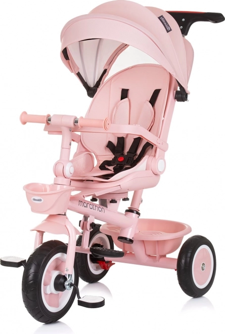 Chipolino Kids Tricycle with Canopy Marathon 2-in-1 Flamingo