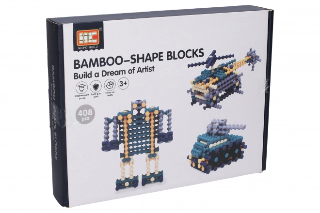 Bamboo Building Blocks Set