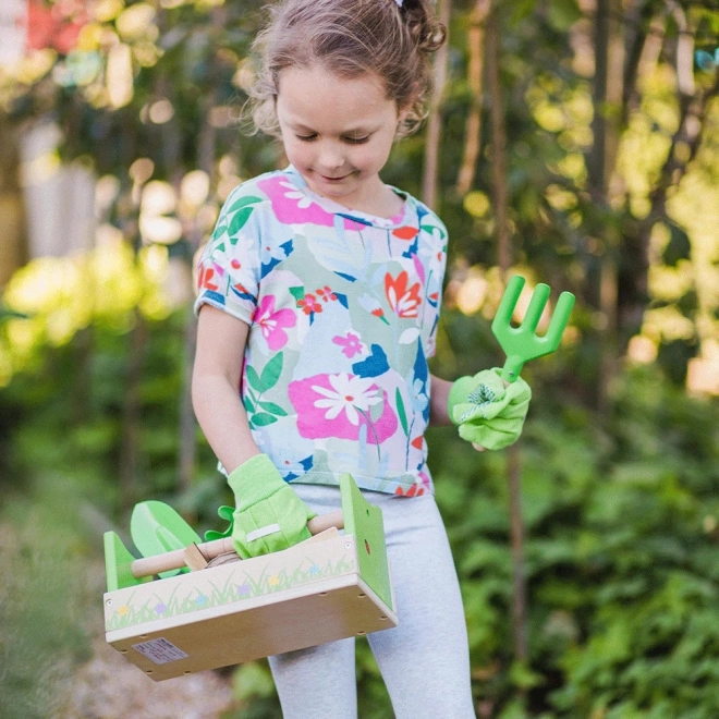 Bigjigs Toys Gardening Set in Crate