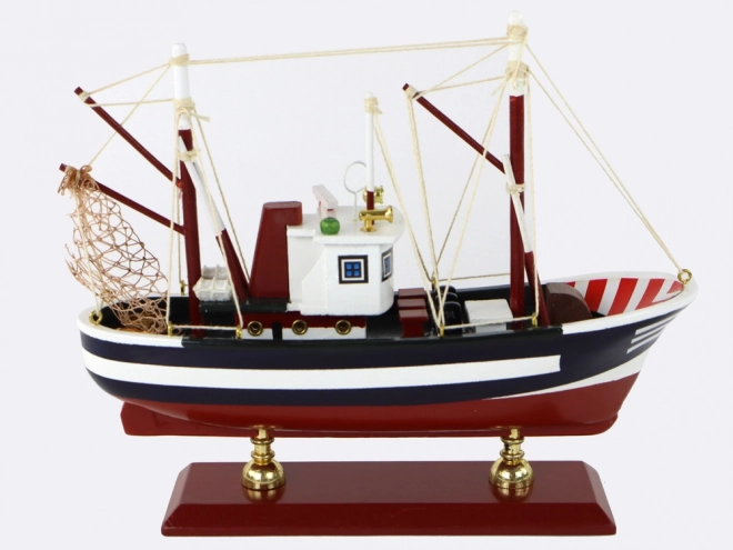 Collectors Wooden Fishing Boat Model