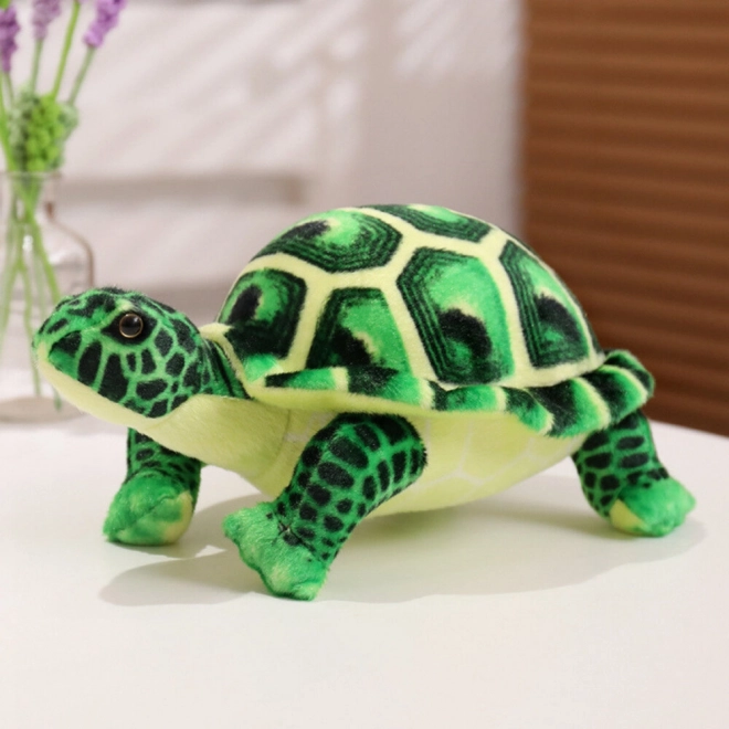 Giocattolo Tartaruga di Peluche Verde 25cm