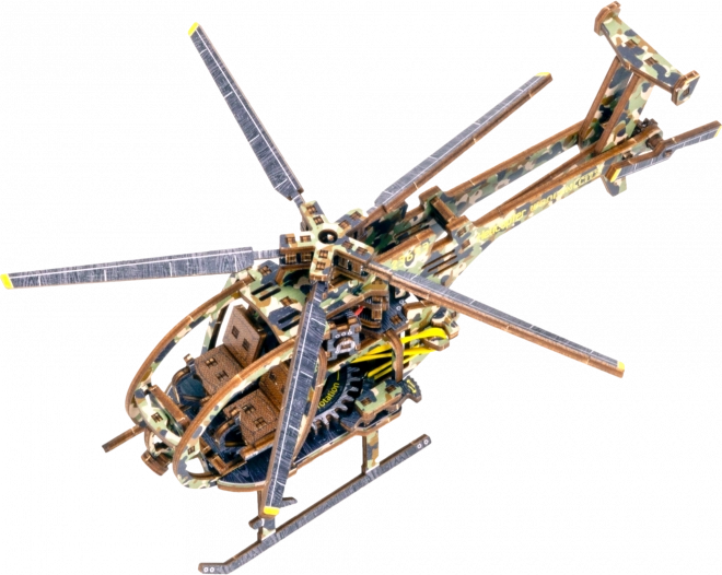 Wooden Mechanical Helicopter Puzzle Limited Edition