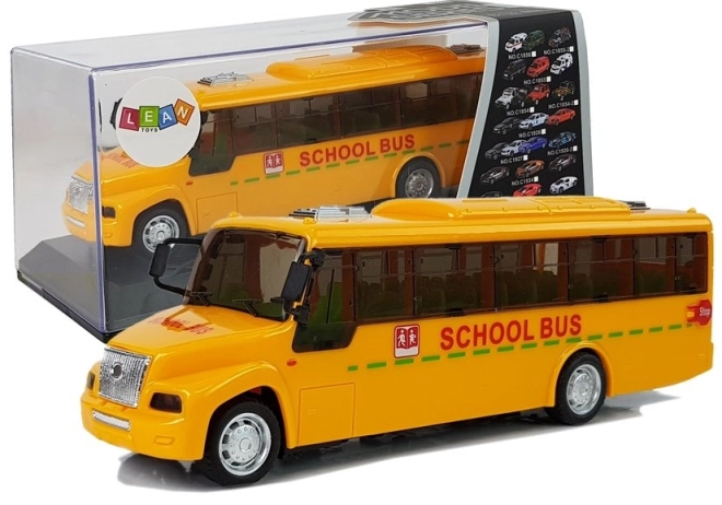 School Bus with Pull-Back Lights and Sounds