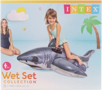 Opblaasbaar waterluchbed haai INTEX