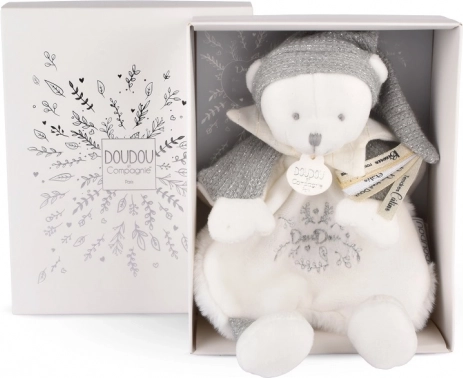 Doudou Gift Set - Plush Bear with Hat 25 cm