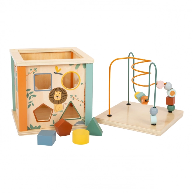 Small Foot Safari Activity Cube