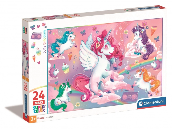 Cheerful Unicorns Maxi Puzzle