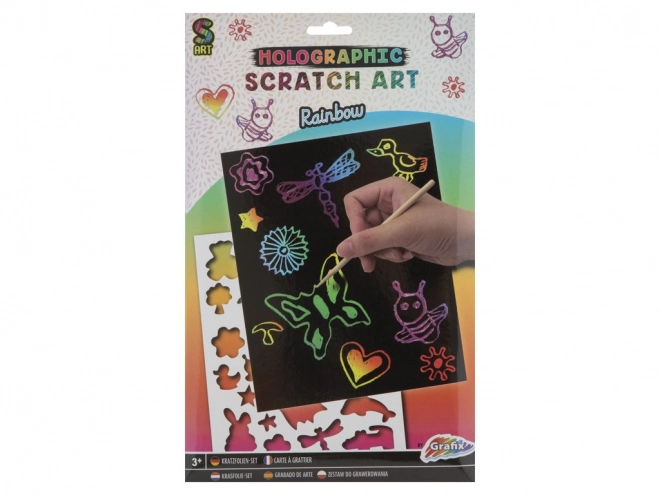 Glitter Scratch Art Animals Set
