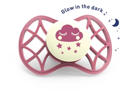 Physiological Soothing Pacifier Glows In The Dark Spiced Apple