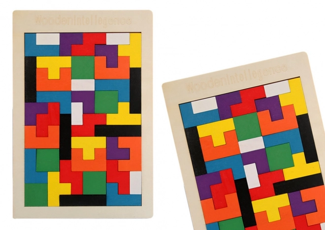 Wooden Logical Puzzle Set