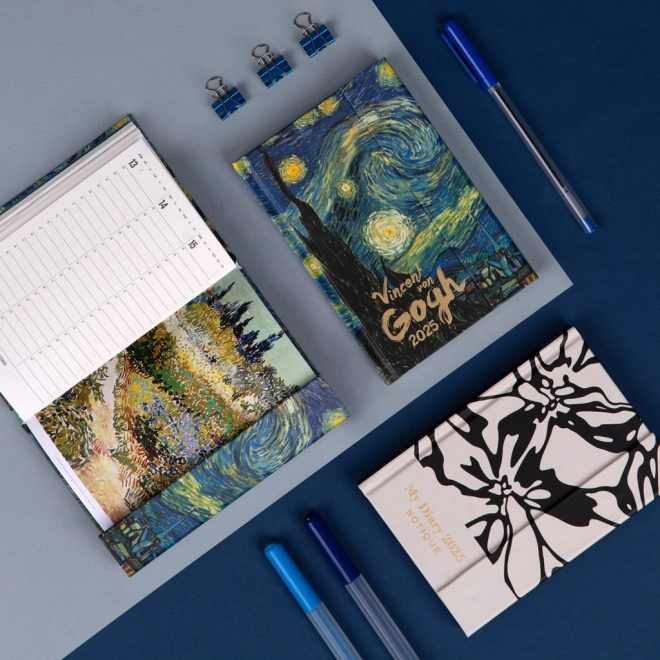 Weekly Magnetic Diary Van Gogh Design 2025