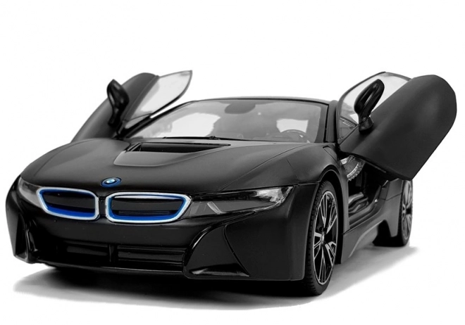Auto R/C BMW i8 Rastar 1:14 schwarze automatische Türen