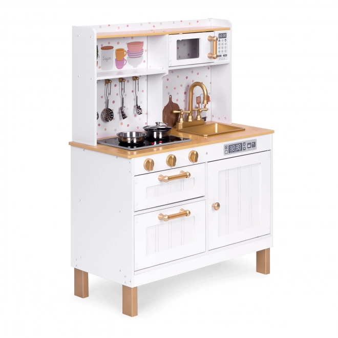 Wooden Play Kitchen with Sounds and LED