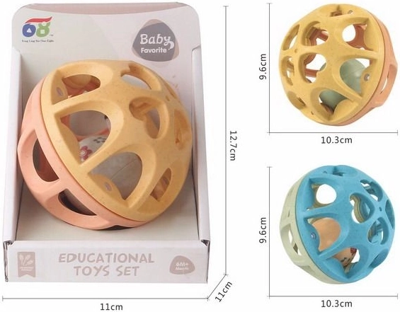 Rattle Ball for Kids - Yellow or Blue