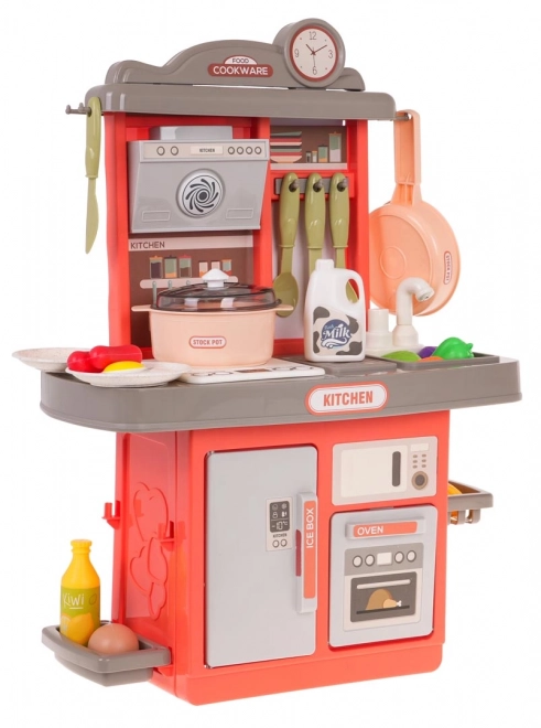 Interactive Pink Kitchen Set with Sound and Light