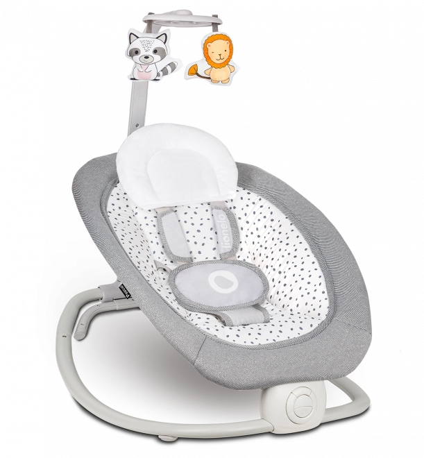 Lionelo Baby Bouncer Pascal Grey Scandi – Grey Dove