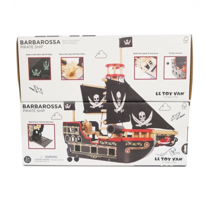 Le Toy Van Pirate Ship Barbarossa