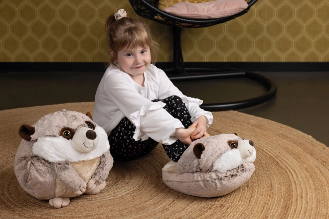 Cozy Noxxiez Warm Meerkat Plush Slipper