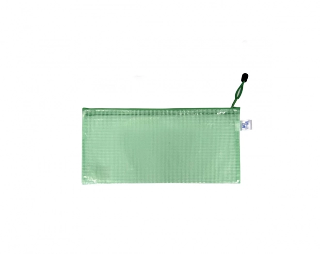 Green DL Mesh Zip Envelope