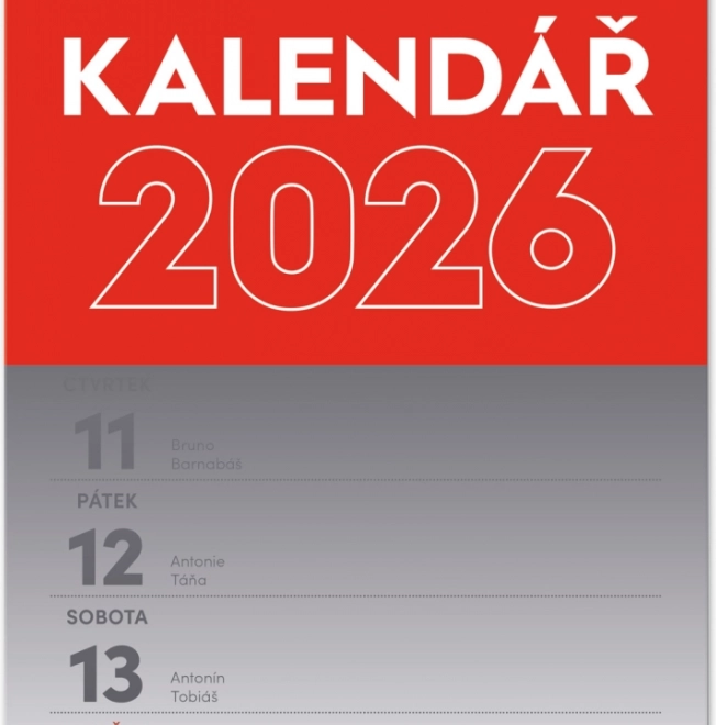 Falinaptár Heti 2026 A5