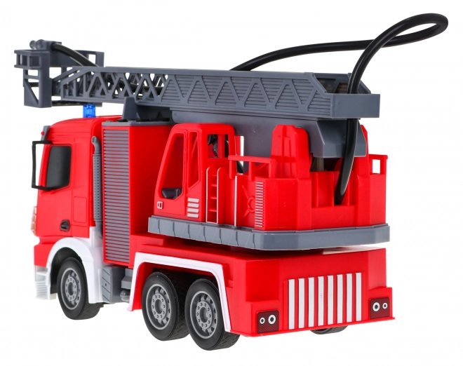 Remote Control Fire Truck with Water Hose and Interactive Features for Kids 3+