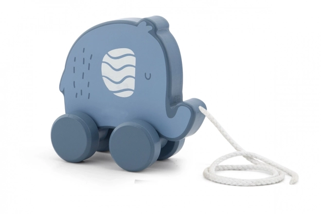 Wooden Pull-Along Elephant Toy