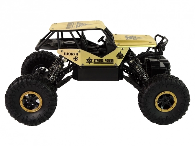 High Wheels Remote Control Car for Kids - Black and Gold