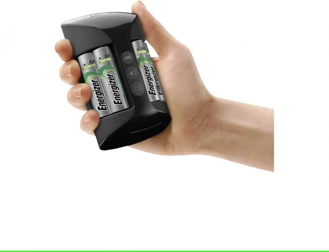 Convenient charging for up to four AA cells