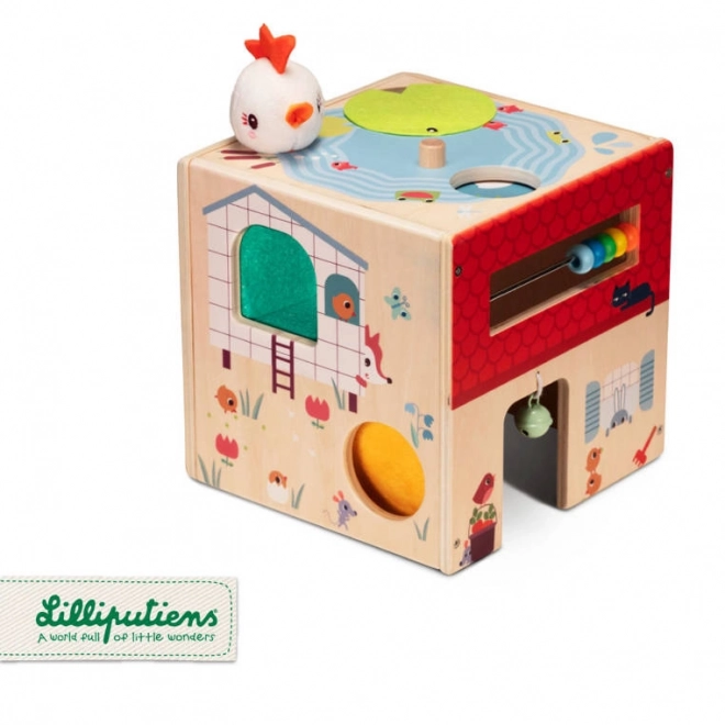 Activity Cube with Paulette the Hen