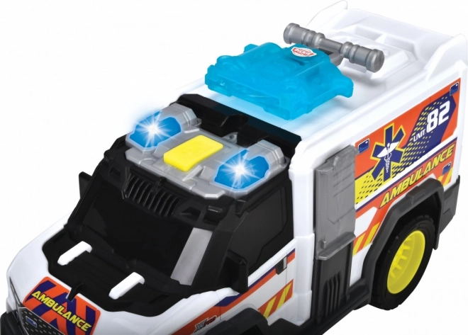 Dickie White Ambulance Toy Car