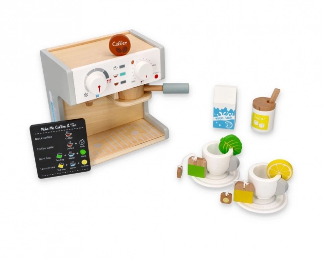 Wooden Coffee and Tea Maker Toy