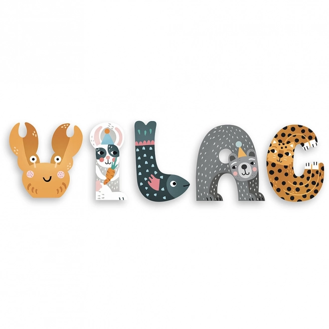 Animal Alphabet Wooden Letters