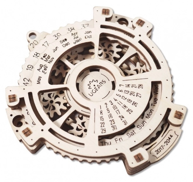 Ugears 3D Wooden Mechanical Puzzle Calendar