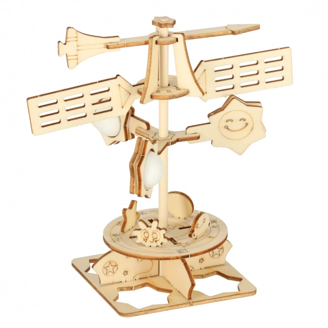 Scientific Wind Vane 3D Wooden Model Set