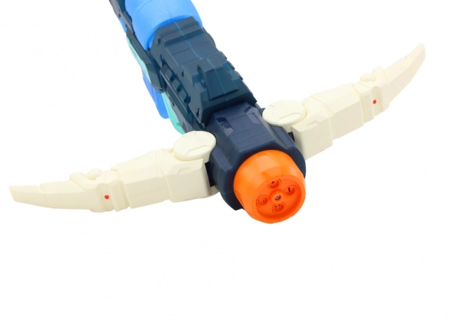 Blue Water Gun with Extendable Arm