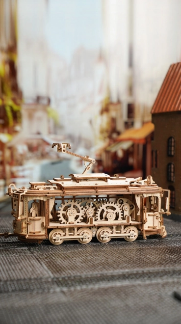 3D Wooden Mechanical Tram Puzzle