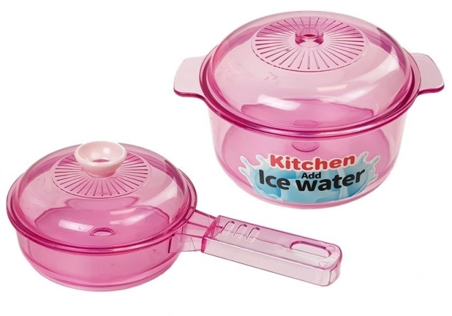 Musical Kitchen with Lights and Water Pink