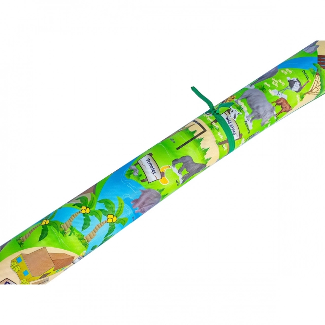 Hrací podložka s motivem  ZOO 120cmx100cmx3mm