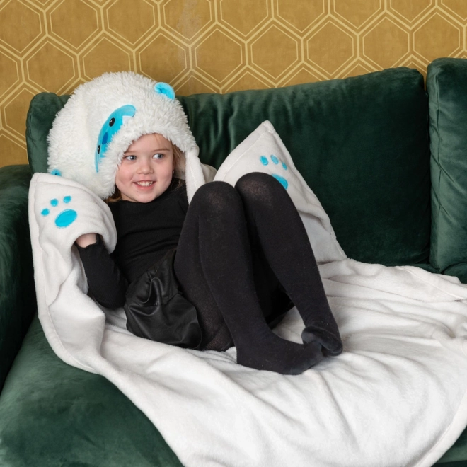 Cozy Hooded Animal Blanket with Paw Pockets